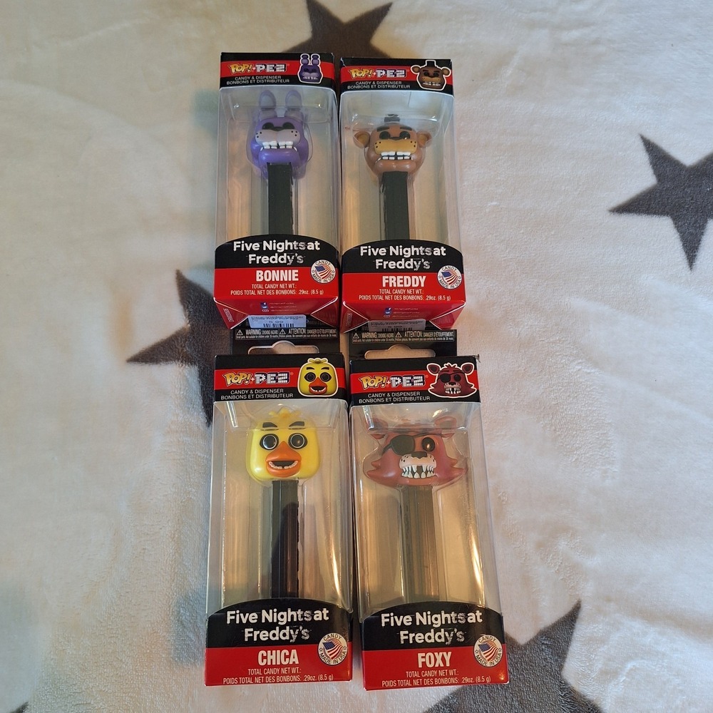 Funko Pop! Friday Night At Freddy's Pez Set: Freddy, Bonnie, Chica & Foxy FNAF